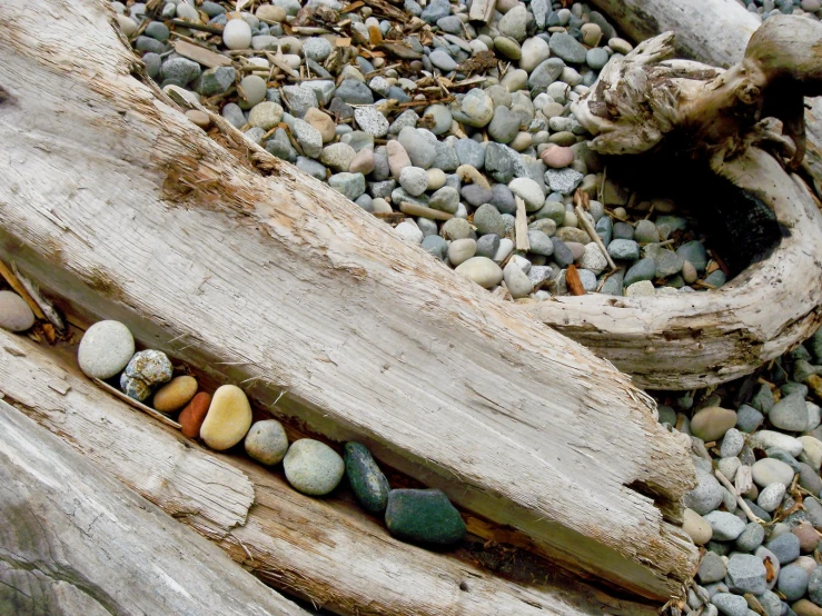 a large wooden nch sitting on top of a beach