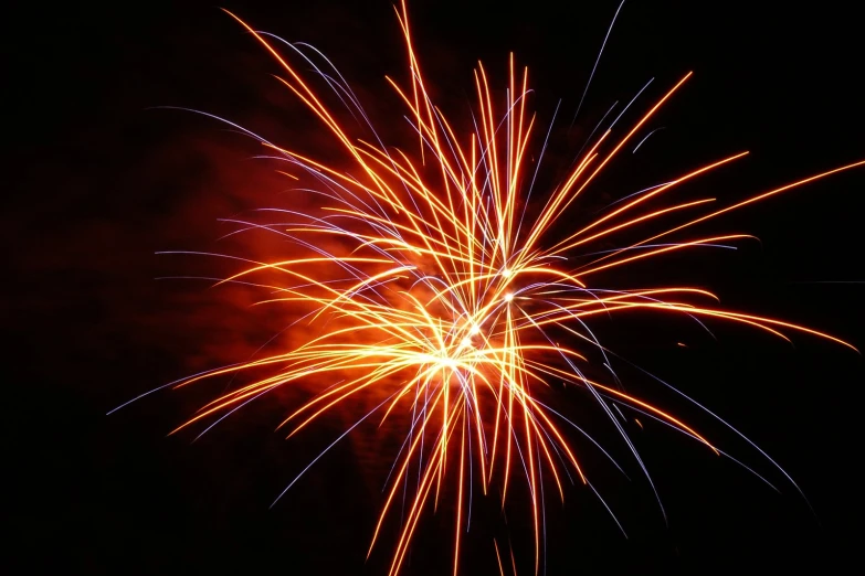 colorful fireworks with dark background on night sky