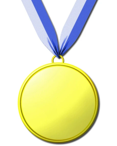 this is an image of a gold medal