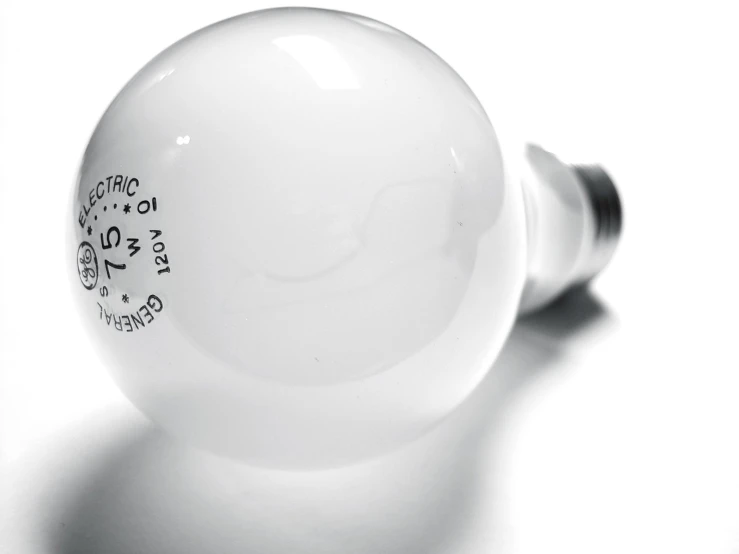 a glass bulb with different symbols on it