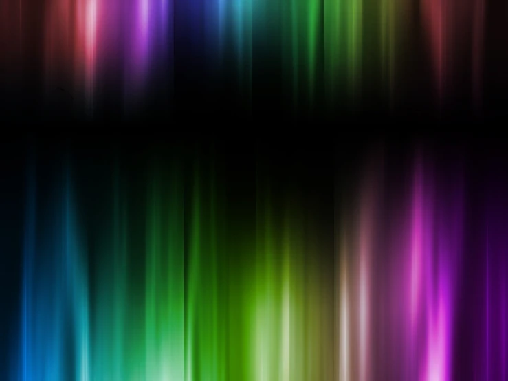 a colorful wallpaper with an aurora glow in the middle