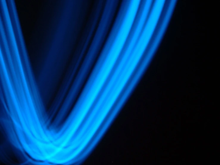 blue lines created by an object and blue light