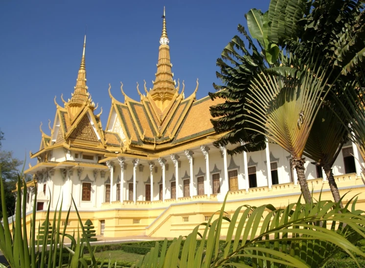 an elaborate building with elaborate gold and white architecture