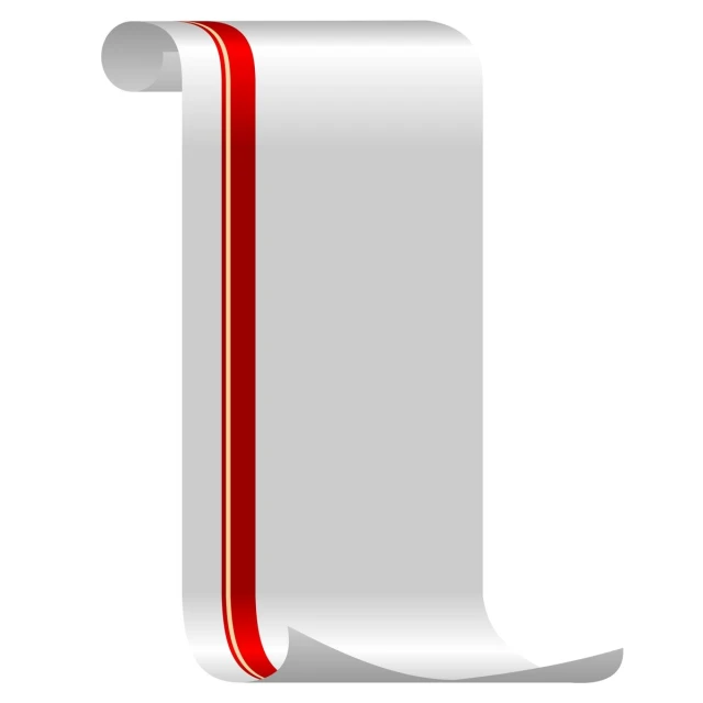 the letter l that is made from a red stripe