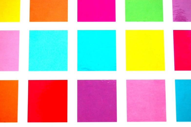 an image of rainbow squares on a white background