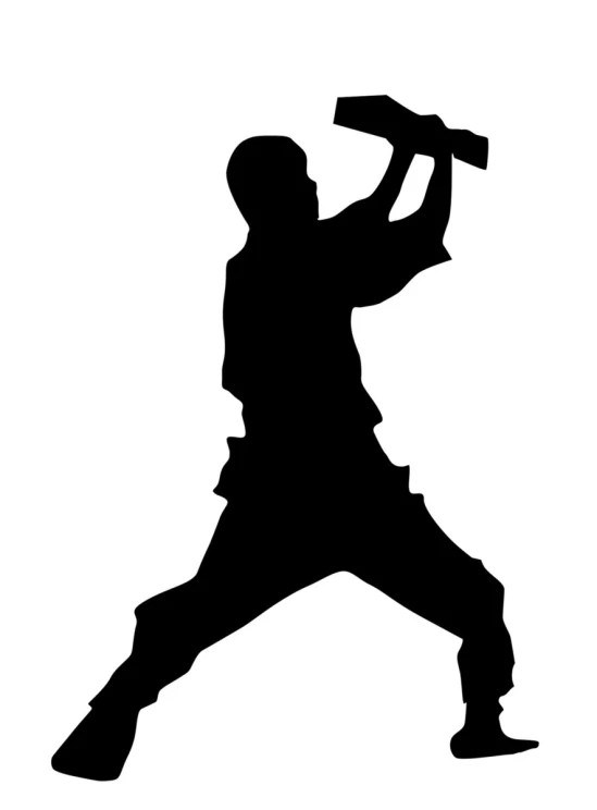 silhouette of a baseball player holding a bat
