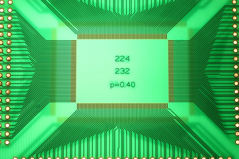 a closeup view of an electronic circuit board