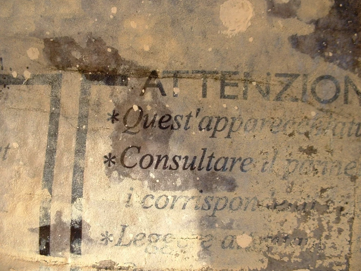 the word aterizton is written in old writing