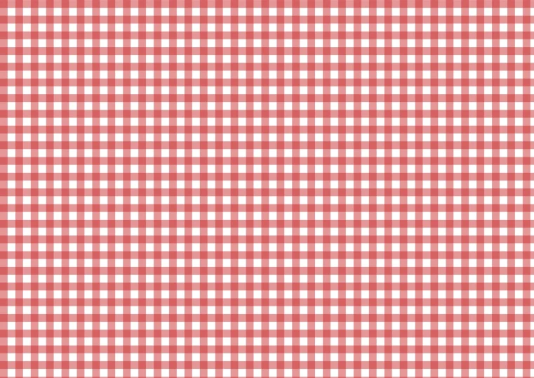 a plaid background with a red background and some white checks