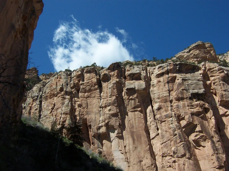 rock formations, like this one in the mountains