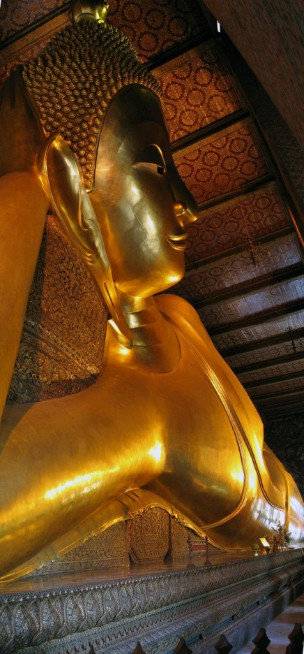 an image of a big golden statue