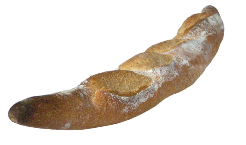 a very long loaves bread with some white stuff
