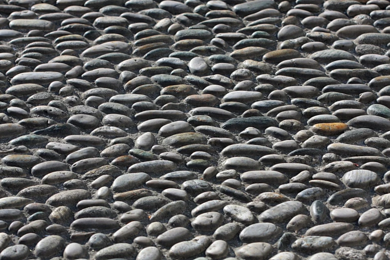 a pile of pebbles is shown from above