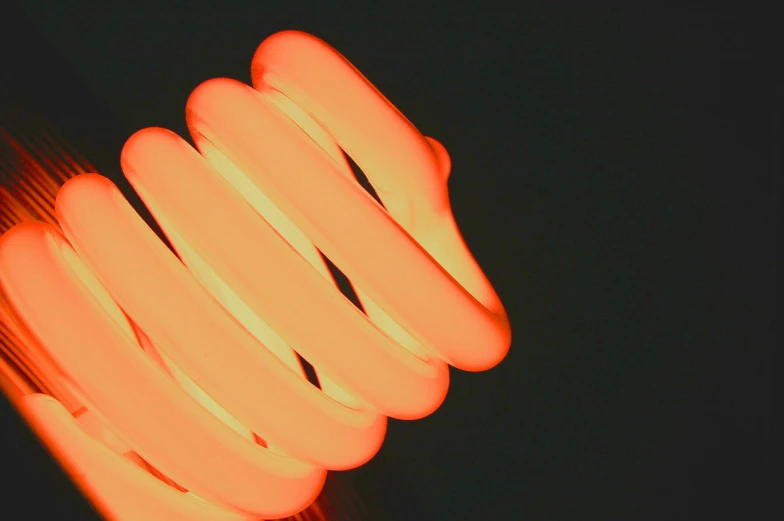 a close up s of the top and bottom of a fluorescent tube