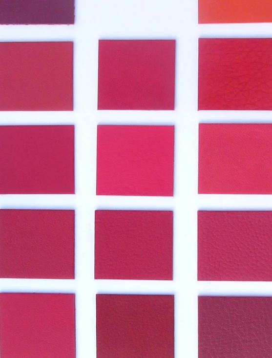 a close up image of a pantone of color swatches