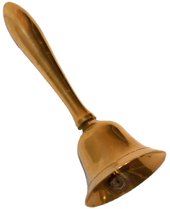 a ss bell with a wooden handle