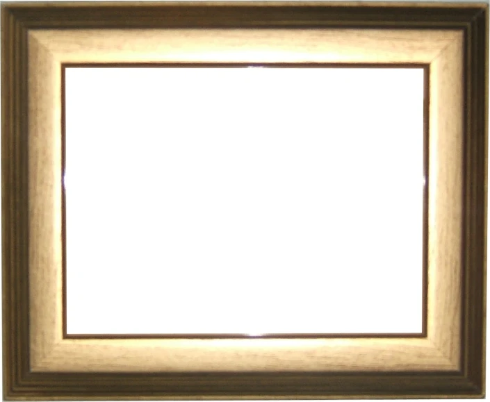 there is a picture frame with some light in the corner
