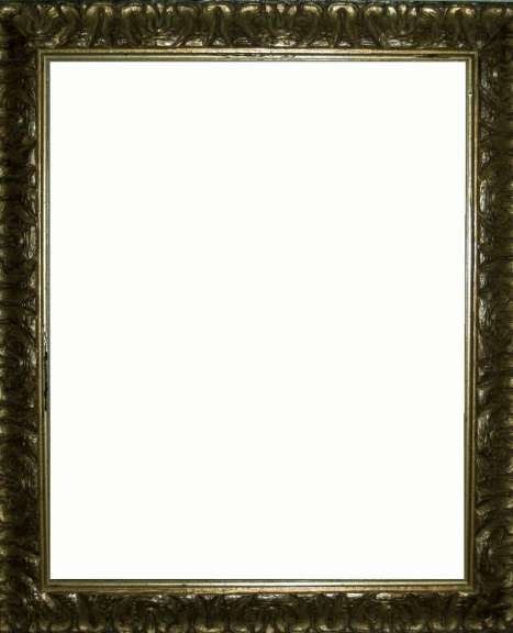 a gold framed po frame that is isolated on a white background