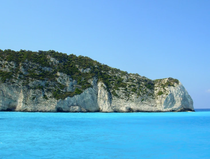 an island off the coast of a tropical island