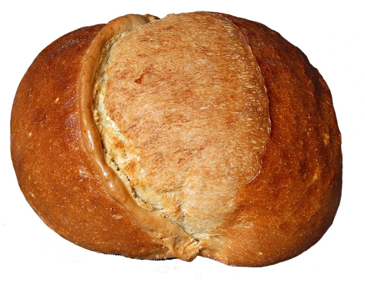 a close up of bread with er on it