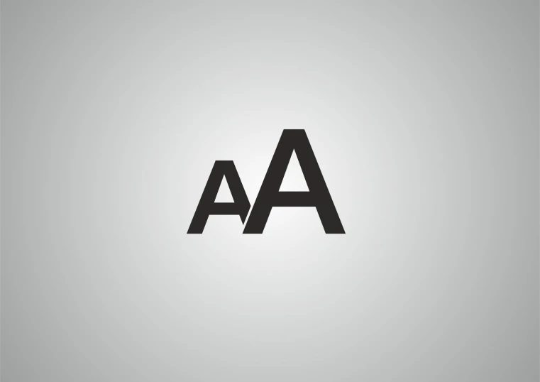the letter a is placed against a white background