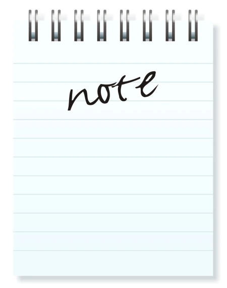 a note with the word note drawn in black on top of it