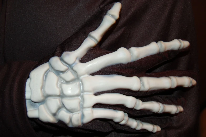 a close up of a mannequin's hand