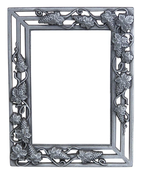 a decorative frame made out of metal