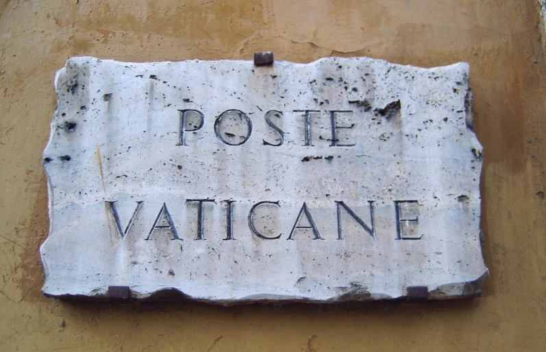 a stone sign that says posse vattacane written on it