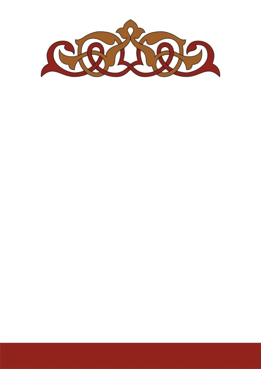 a red and gold christmas card with an ornate border