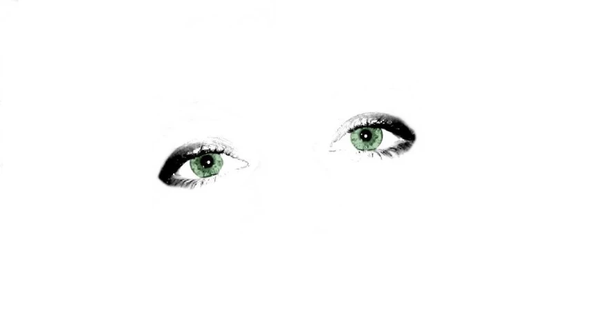 a close up s of an open green eye