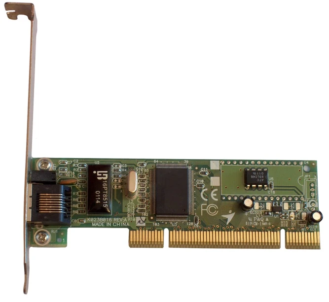 an image of a computer card that is on top of another device