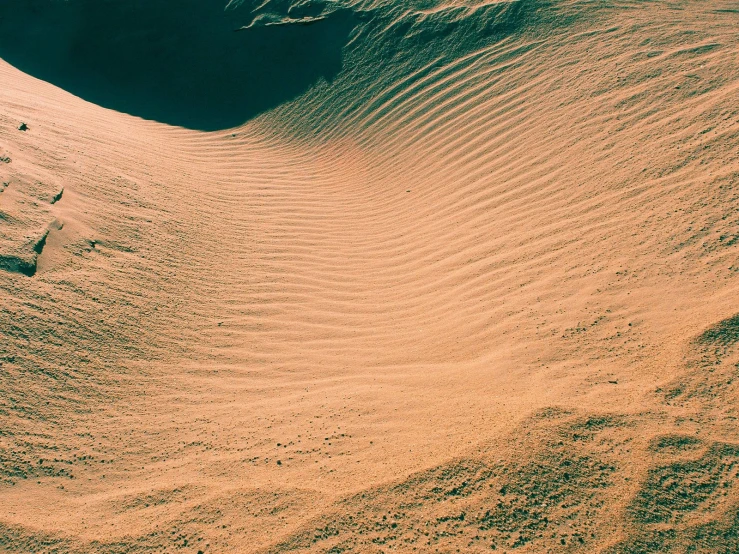 there is a large amount of sand in the desert