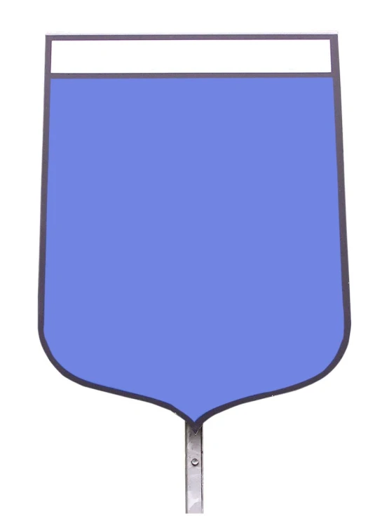 an image of a blue sign hanging on the side