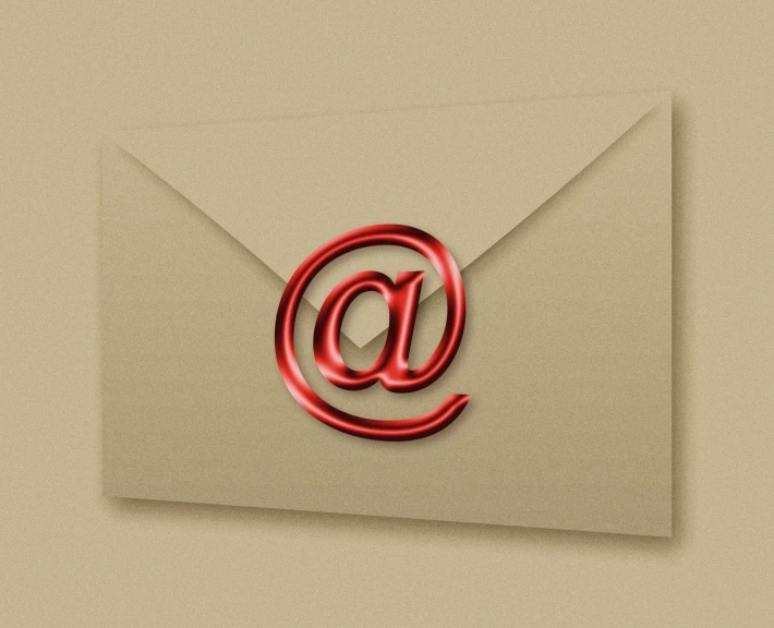 an email envelope has an a symbol