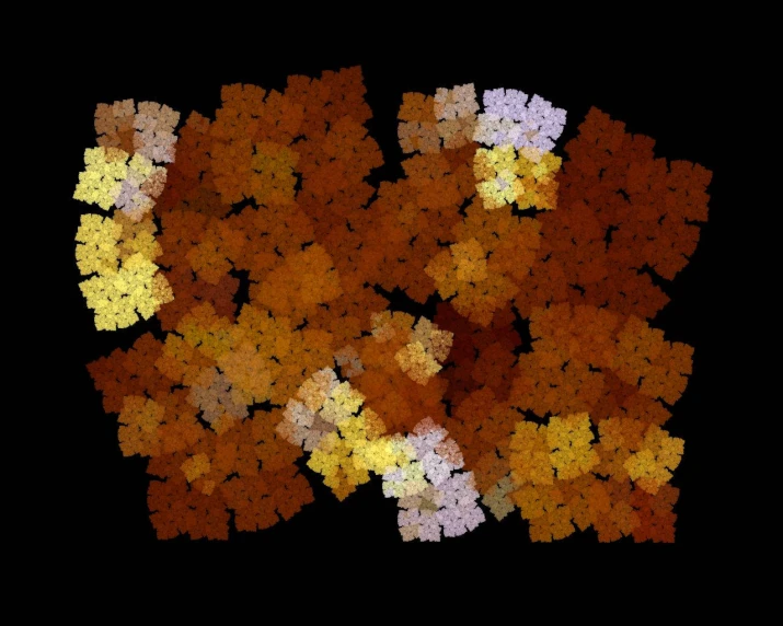 an image of many different colored leaves