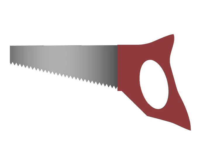 a saw is shown with the end cut off