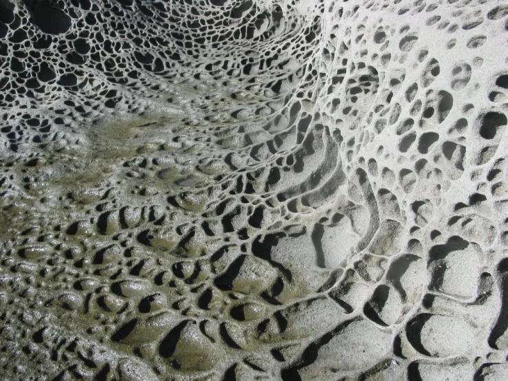 close up s of black, wavy water bubbles