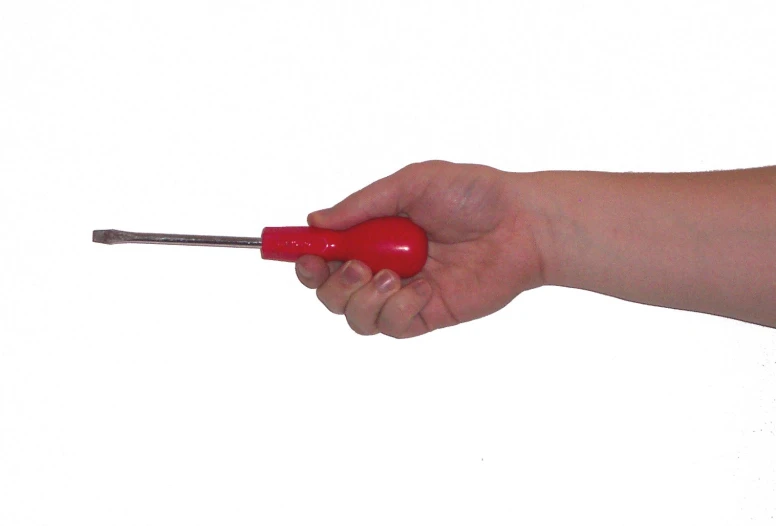 a hand holding a tool with an extra handle