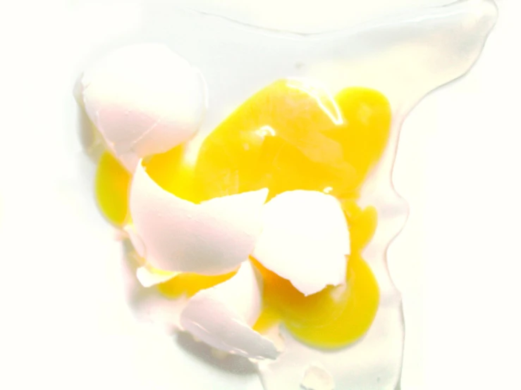 an abstract image of some melted eggs