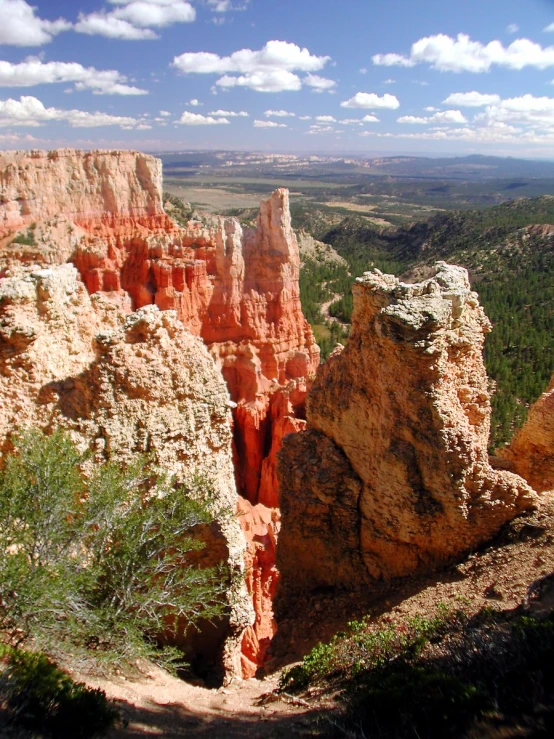 an outdoor trail running through some very pretty formations