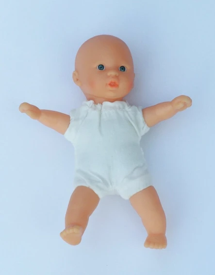 an image of a baby doll on a table
