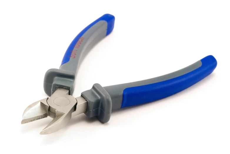 a tool that has two large blue handles