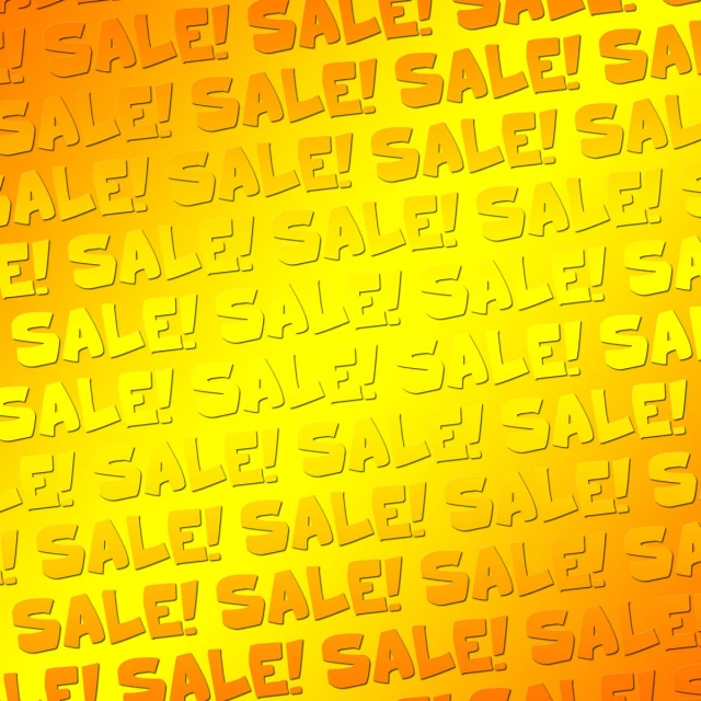 a yellow background with the words sale on it