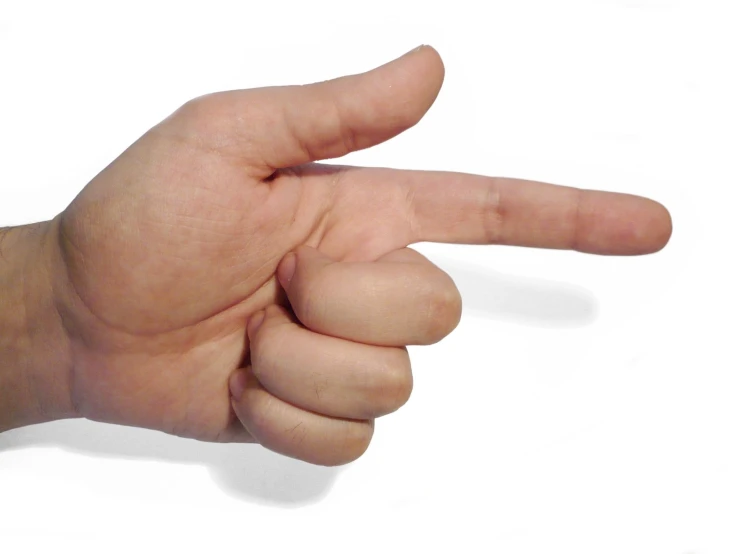 an image of a person pointing a hand