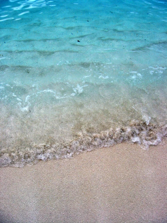 a large body of water with waves coming in from the shore