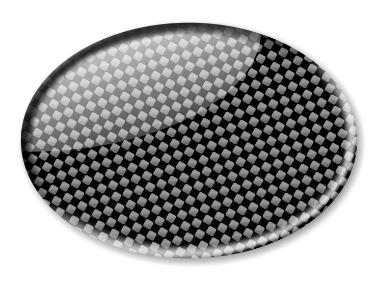 a black on with a checkered pattern