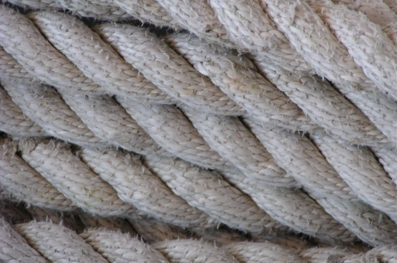 the yarn on top of an object is covered in brown and white fibers