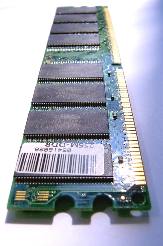 the memory card is sitting on top of the computer board