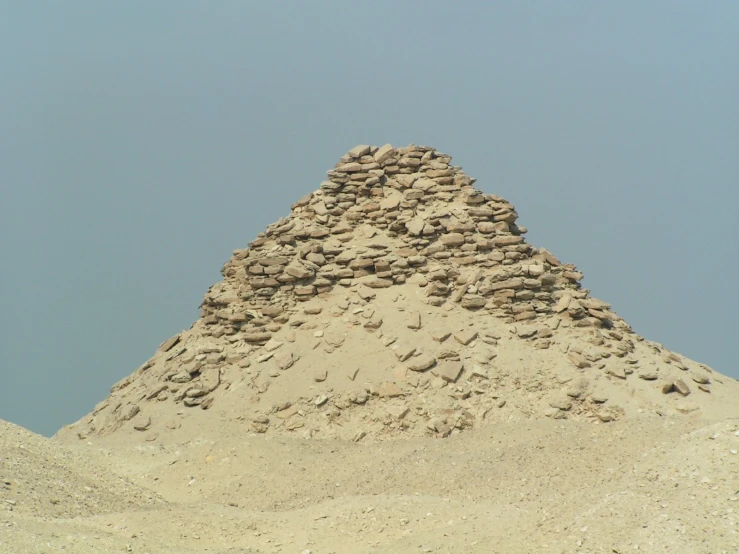 a very large sand castle with a sky background